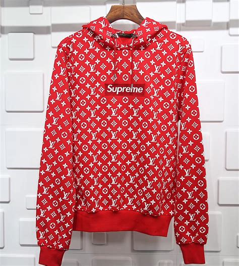 louis vuitton supreme hoodie grailed|Louis Vuitton supreme monogram.